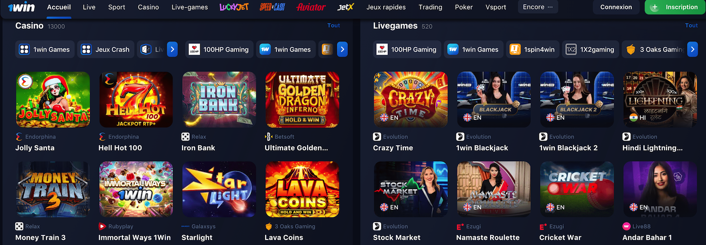 1win casino