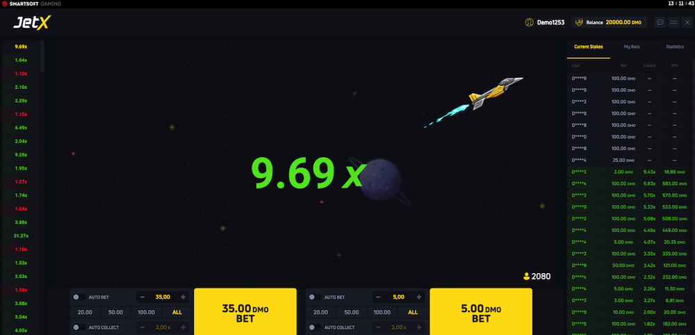 jetx demo